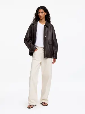 Jean ample CORAL - Blanc cassé — photo 1