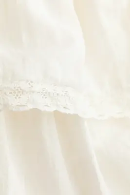 Robe bandeau avec corsage smocké - Ivoire — photo 3