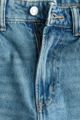 Barrel Regular Waist Ankle Jeans - Bleu denim — photo 5