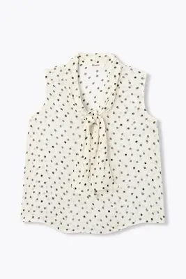 Blouse lavallière sans manches — photo 1
