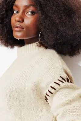Pull court en maille Femme — photo 5