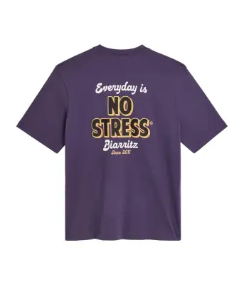 No Stress – Tee Biarritz Petrol — photo 2