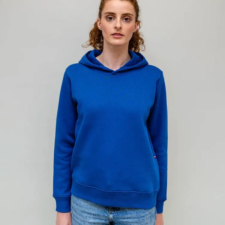 Sweat à capuche Henriette bleu Europe