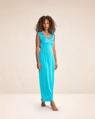 Robe longue Dune Bleu – Karma Koma — photo 2