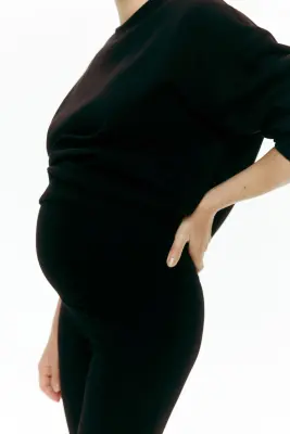 MAMA Pantalon évasé Before & After - Noir — photo 1