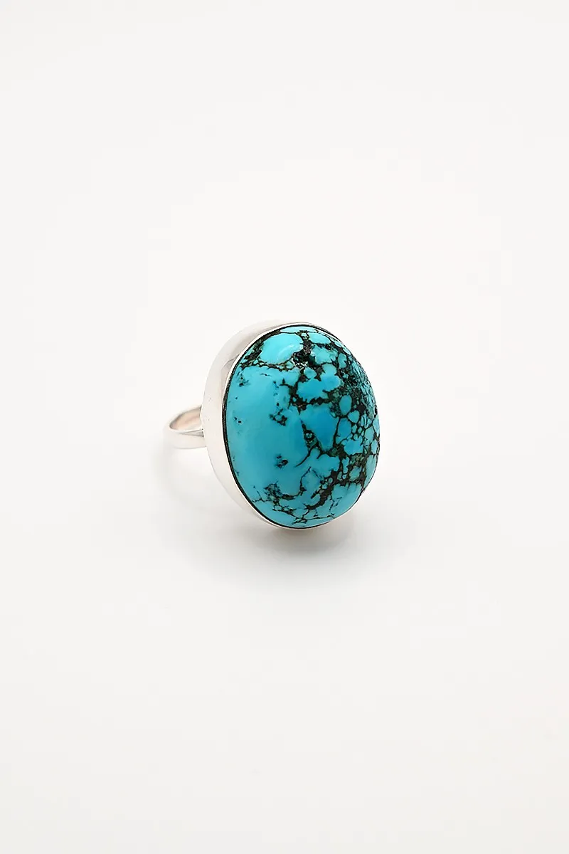 Bague en argent avec Turquoise