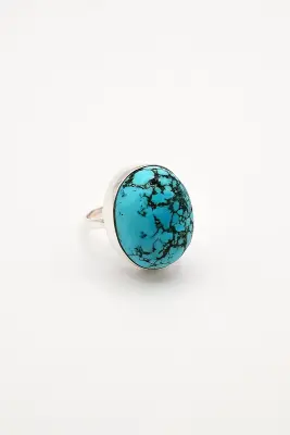 Bague en argent avec Turquoise — photo 1