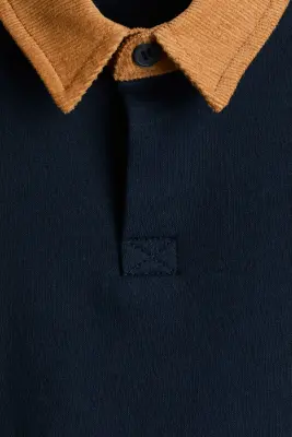 Polo de rugby en molleton - Bleu marine — photo 4