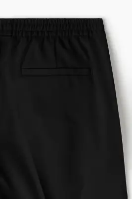 Pantalon jogger de costume Slim Fit - Noir — photo 4