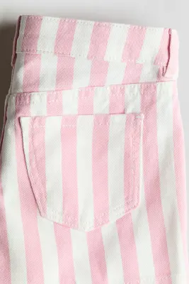 Short en denim - Rose clair/rayé — photo 3