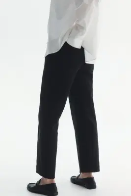 MAMA Straight Ankle Jeans - Noir denim — photo 2