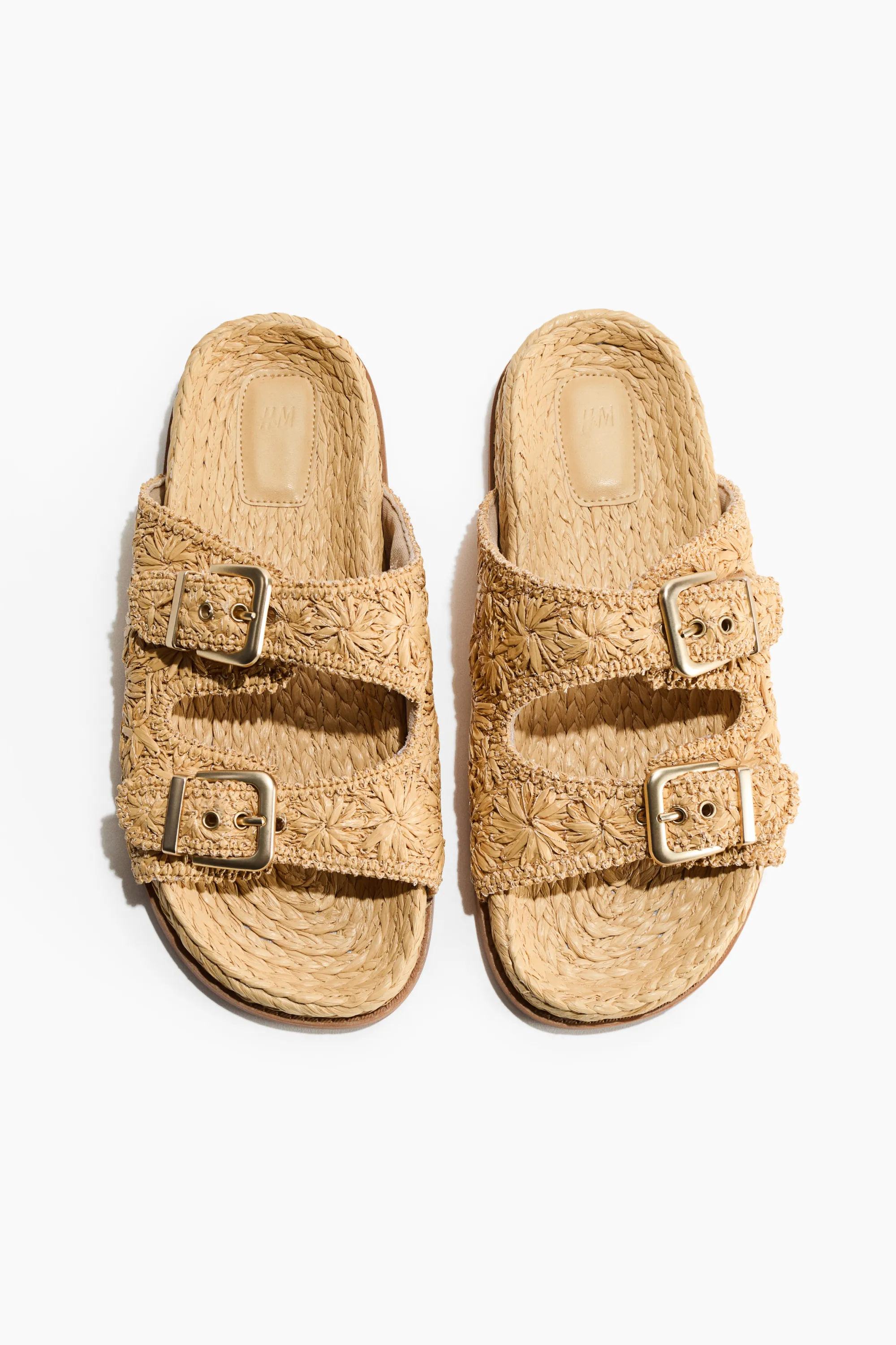 Sandales façon espadrilles - Beige