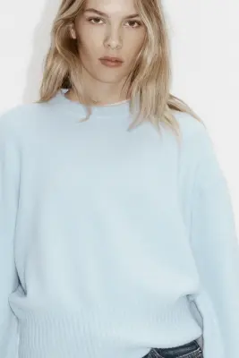 Pull oversize - Bleu clair — photo 2