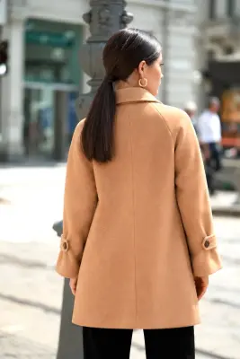 Francine Short Coat - Beige — photo 4