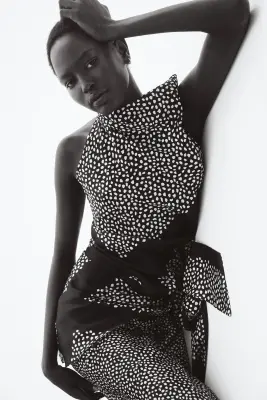 Top dos nu - Noir/pois — photo 3
