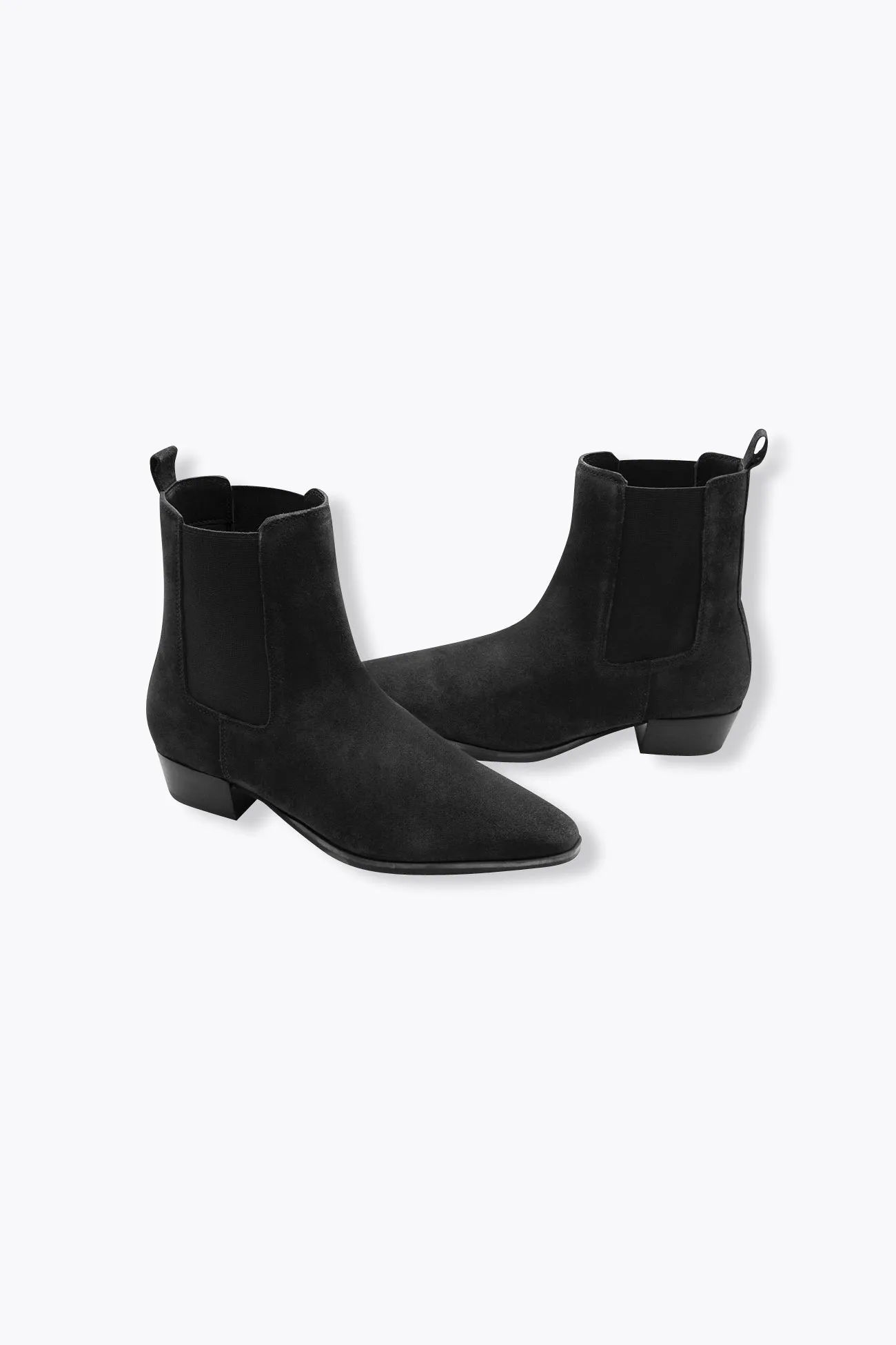 Boots en cuir suédé Femme