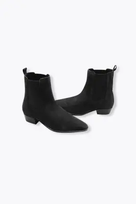 Boots en cuir suédé Femme