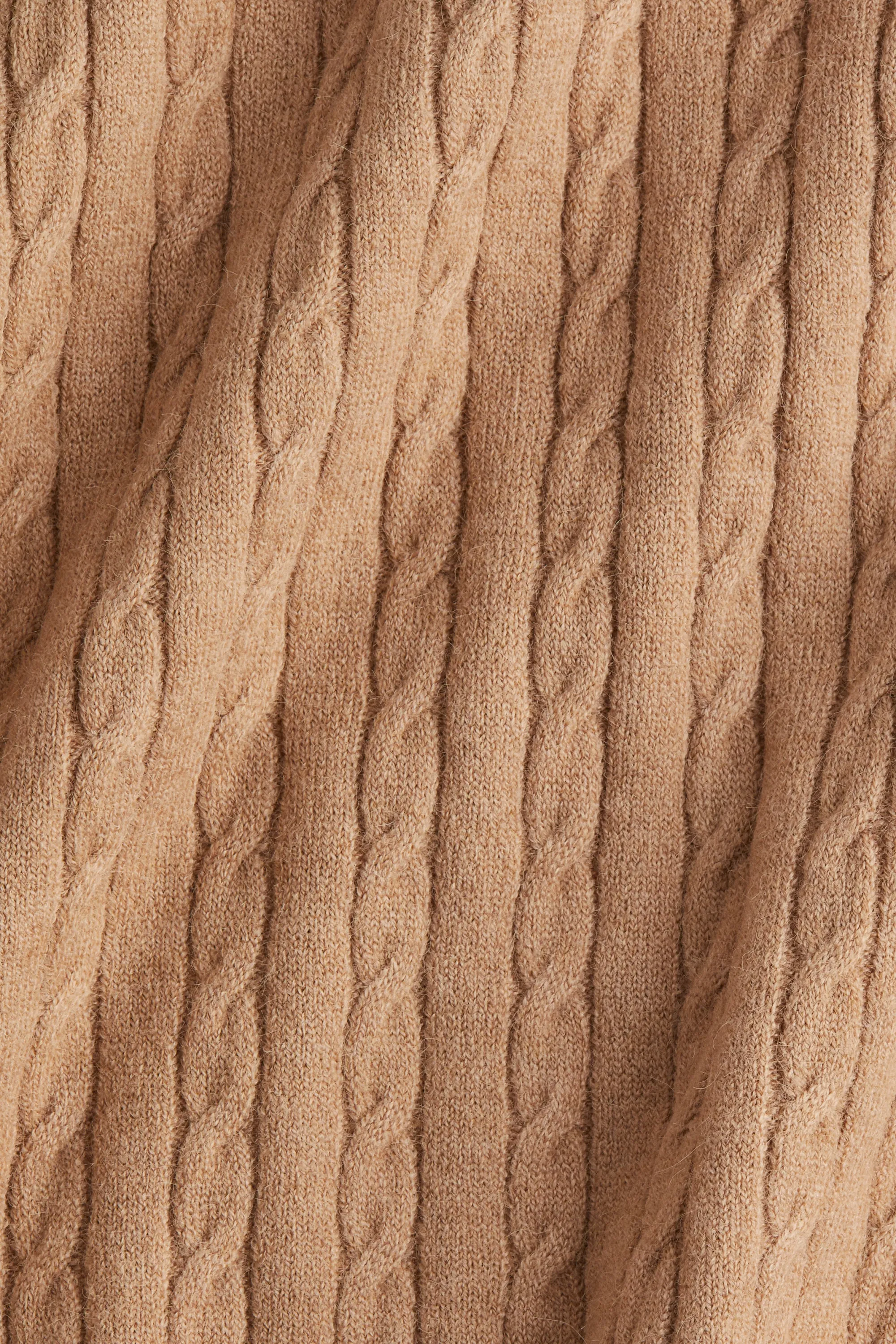 Pull en maille torsadée - Beige