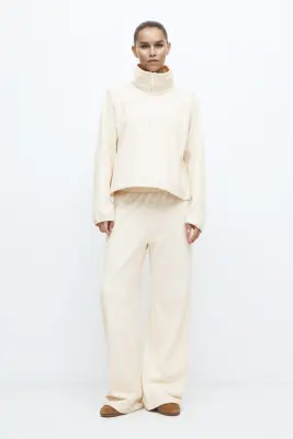 Top de sport en polaire ThermoMove™ - Blanc vanille — photo 1