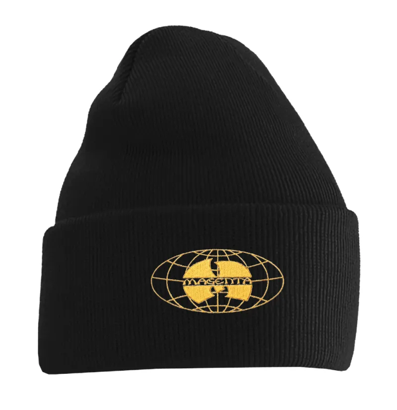 Bonnet Magenta Shaolin beanie – Black