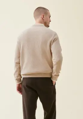 Le pull texturé - Beige clair — photo 5