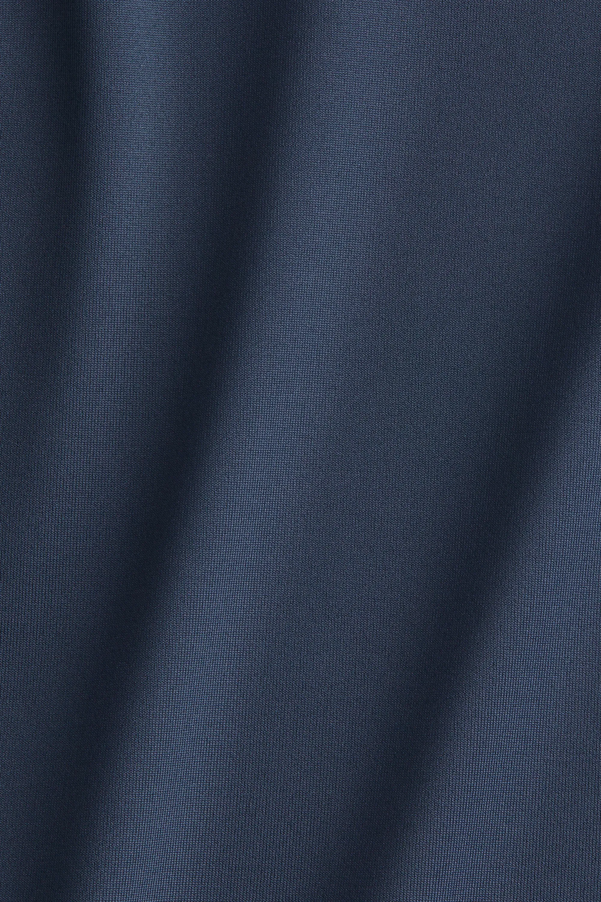 T-shirt Cropped en microfibre - Bleu marine