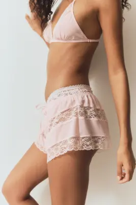 Culotte Shortie en mousseline - Rose clair — photo 3