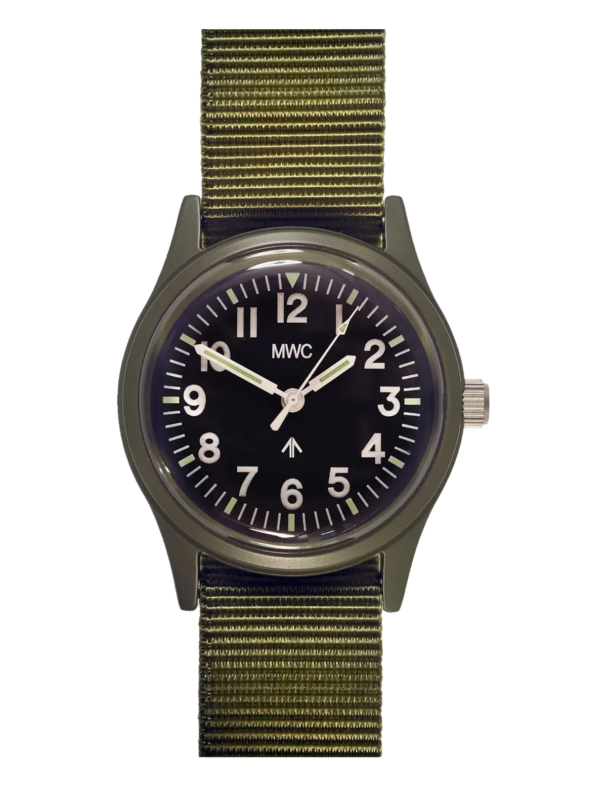MWC MATT OLIVE DRAB 1960's PATTERN EUROPEAN MILITARY WATCH