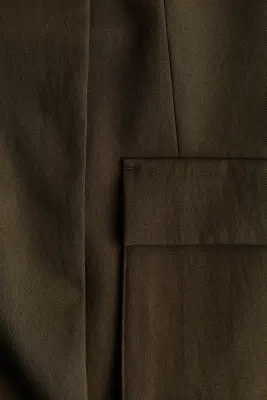 Blazer façon cargo - Vert kaki foncé — photo 2