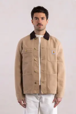 Michigan Coat - Dearborn Canvas Dusty Brown — photo 3