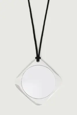 SAUTOIR MIROIR ARGENT — photo 2