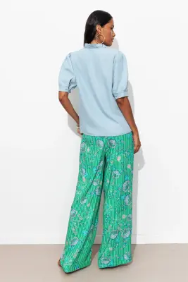 Pantalon large imprimé Femme — photo 4