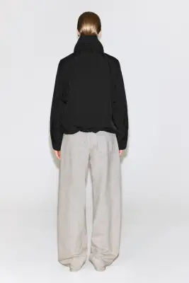 VESTE À COL CHEMINÉE EN NYLON - NOIR — photo 4