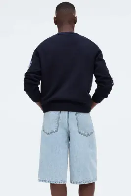 Short Baggy en denim - Bleu denim clair — photo 2