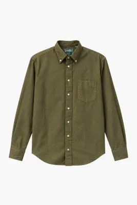 Chemise en flanelle - Olive — photo 1
