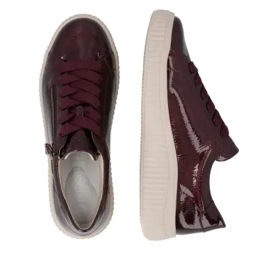 Baskets Remonte D3E07-35 Bordeaux - Vernis Imperméable remonteTEX Grande Pointure Femme — photo 5