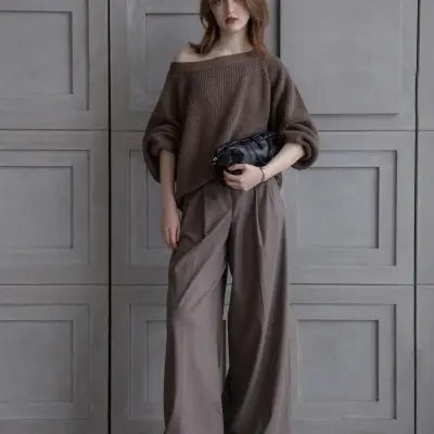 Pull 26315 grey brown - CT PLAGE — photo 2