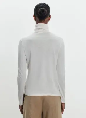 T-shirt en coton organique et cachemire — photo 2