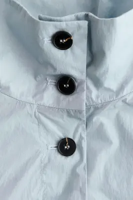 Veste oversize avec base à effet boule - Gris clair — photo 5