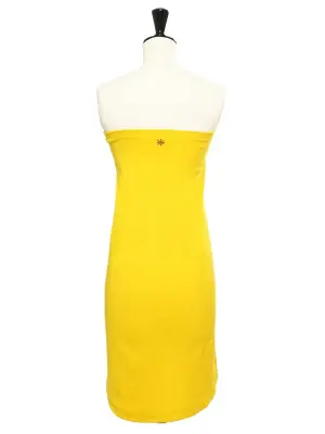 Robe bustier en coton jaune vif Px boutique 150€ Taille 34 — photo 2