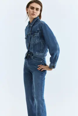 Bootcut High Jeans - Bleu denim — photo 5