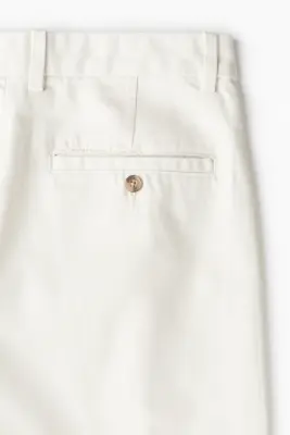 Chino Regular Fit avec plis - Blanc — photo 2