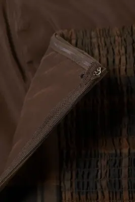 Mini robe de costume tube - Carreaux Dark Brown — photo 2