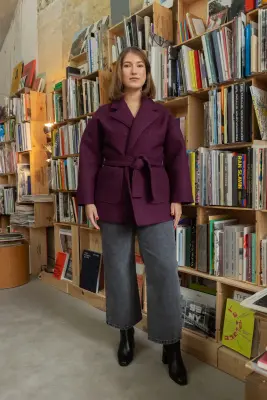 Manteau Yoko - prune — photo 4