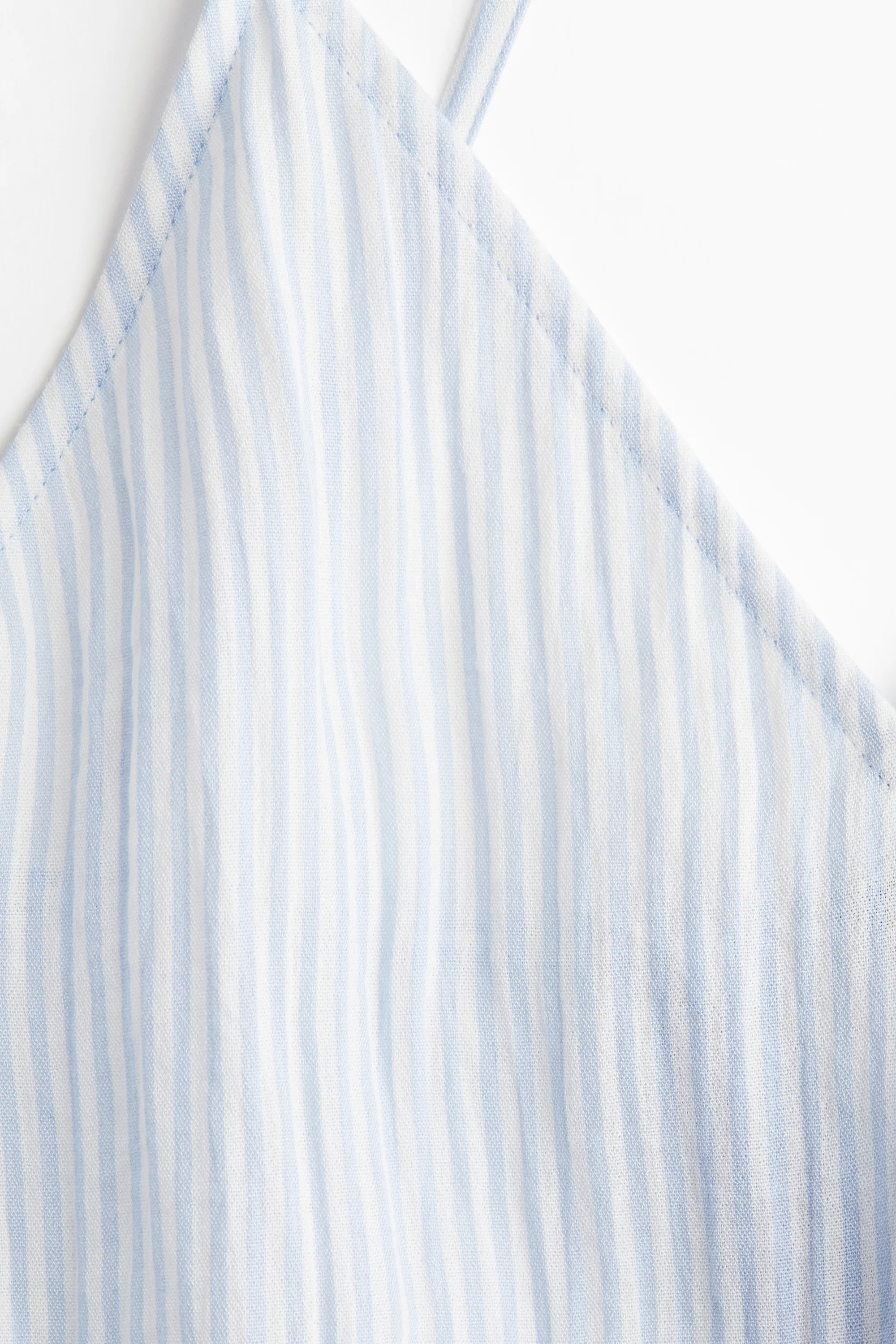 Open-back strappy dress - Bleu clair/rayé