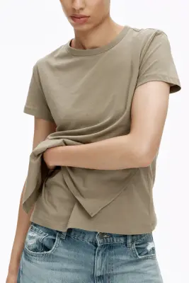 MAMA T-shirt d'allaitement - Vert kaki clair — photo 1