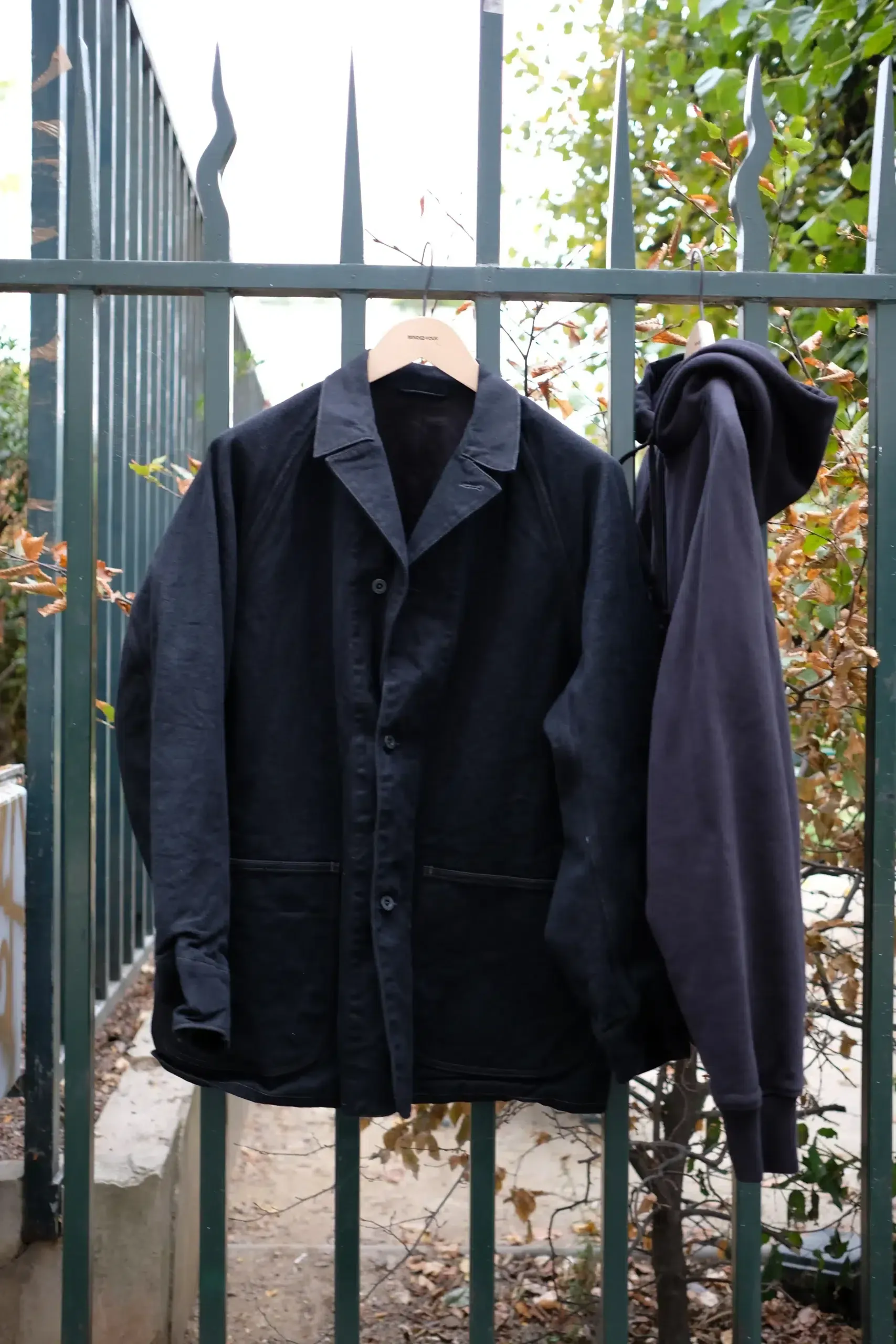 Comoli – Black Denim Work Jacket E03-01003 – BLACK