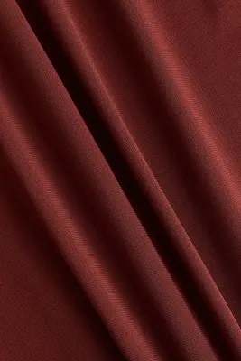 Robe à effet drapé avec écharpe - Brun rouille — photo 3