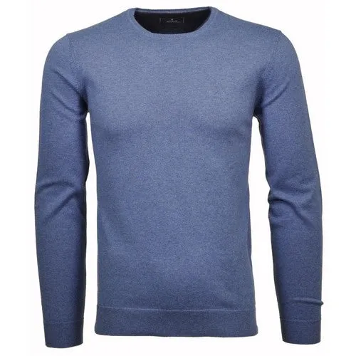 RAGMAN PULL COL ROND GRANDE LONGUEUR BLEU CIEL