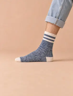 Pack chaussettes sport - Navy & Vert — photo 3